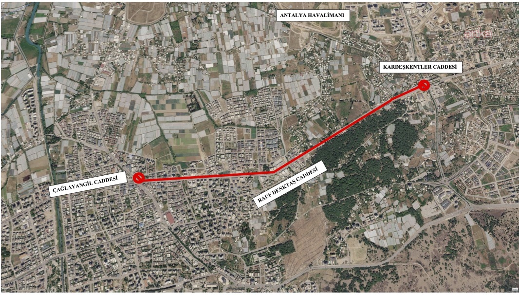 Antalya'da Rauf Denktaş Caddesi'nde asfalt mesaisi başlıyor