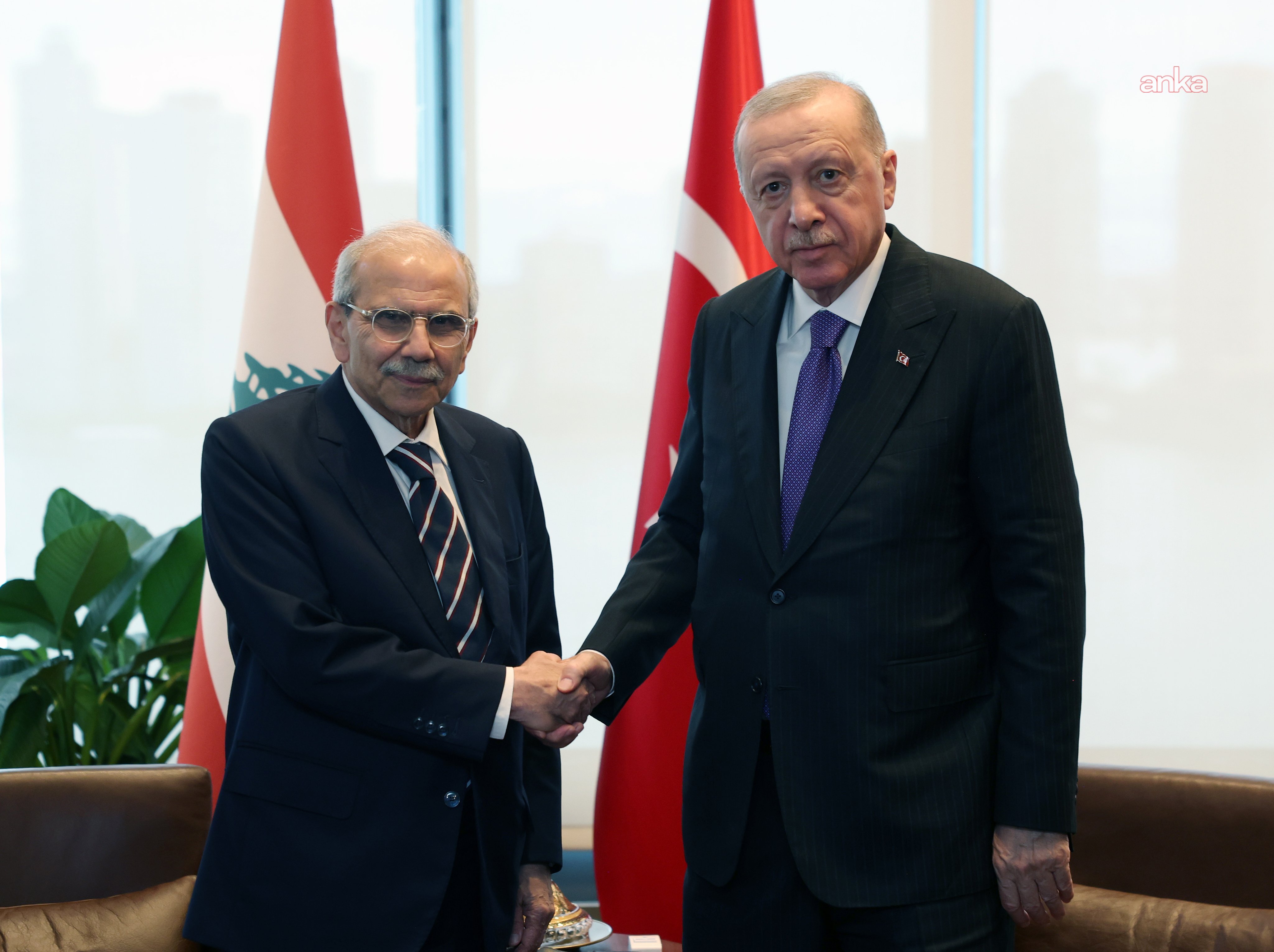 Cumhurbaşkanı Erdoğan, Lübnan Başbakanı Selam ile görüştü