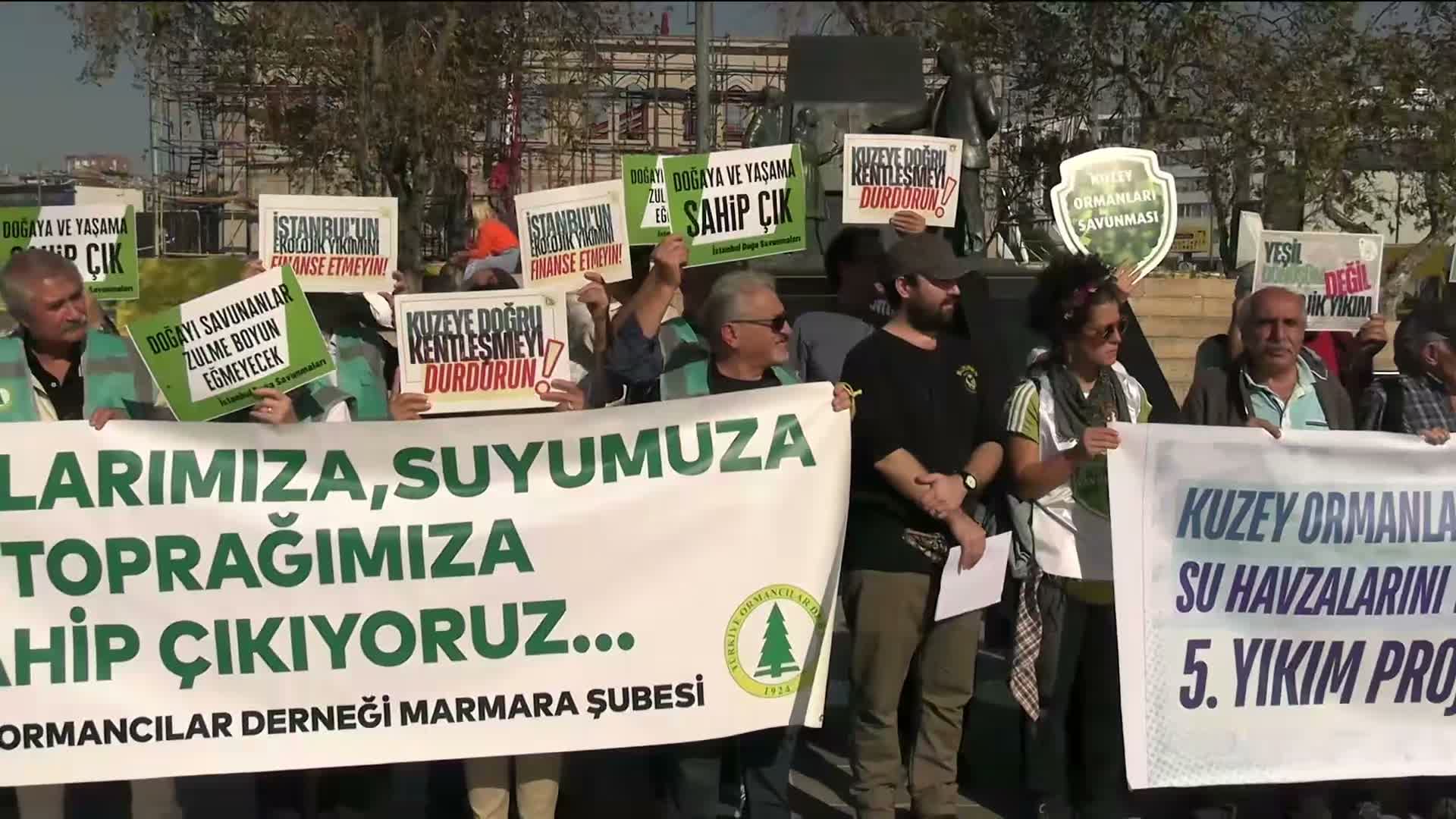 INRAIL Kuzey Demiryolu Projesi Kadıköy’de protesto edildi...TMMOB İKK Bilim Kurulu: Bu proje İstanbul’un geleceğini tehdit etmektedir