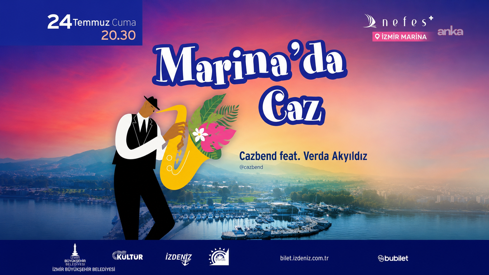 İzmir Marina’da ritim, deniz ve müzik bir arada