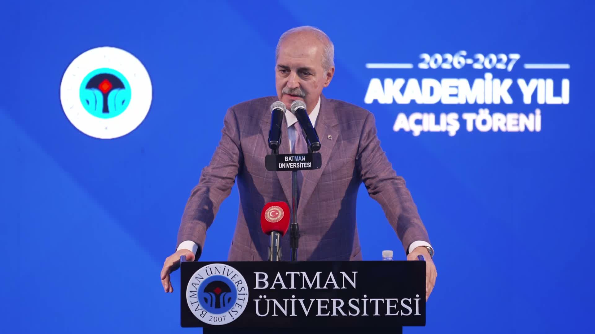 TBMM Başkanı Kurtulmuş Batman'da konuştu: "Şimdiye kadar terör ve savaş baronları kazandı, bundan sonra kardeşlik kazanacak"