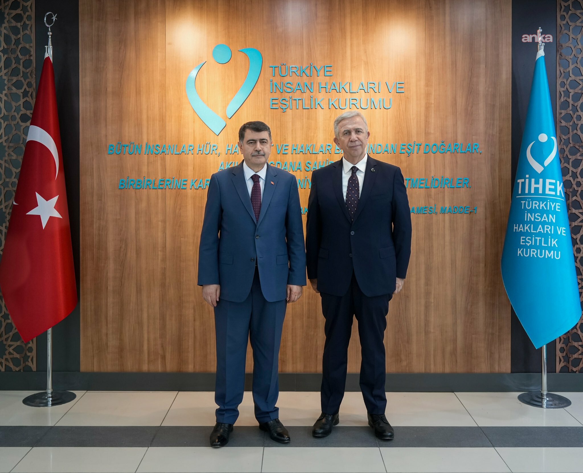 Mansur Yavaş'tan TİHEK Başkanı Vasip Şahin'e hayırlı olsun ziyareti