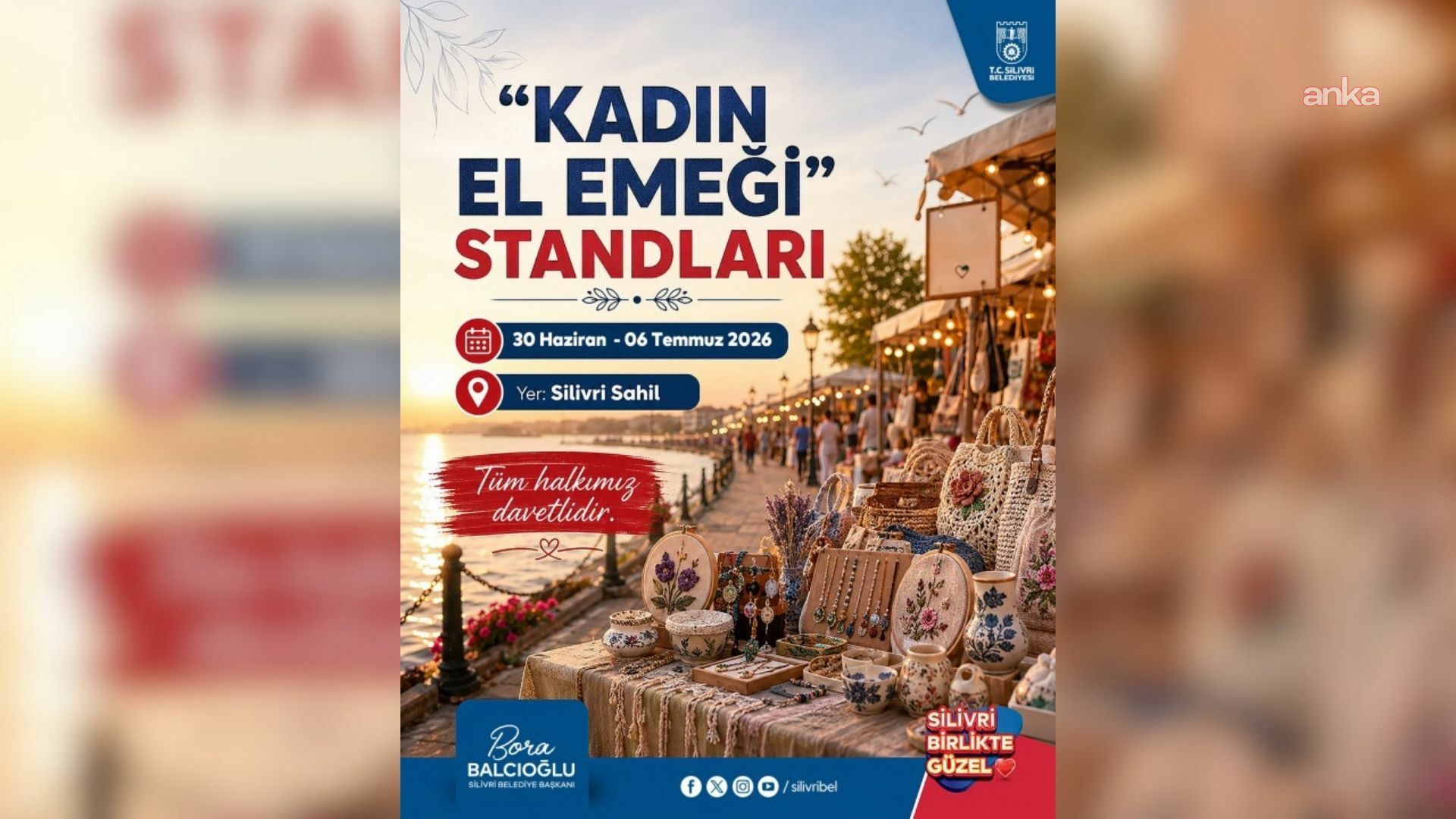 Kadın El Emeği Stantları, Silivri Sahili’nde ziyaretçilerini ağırlıyor