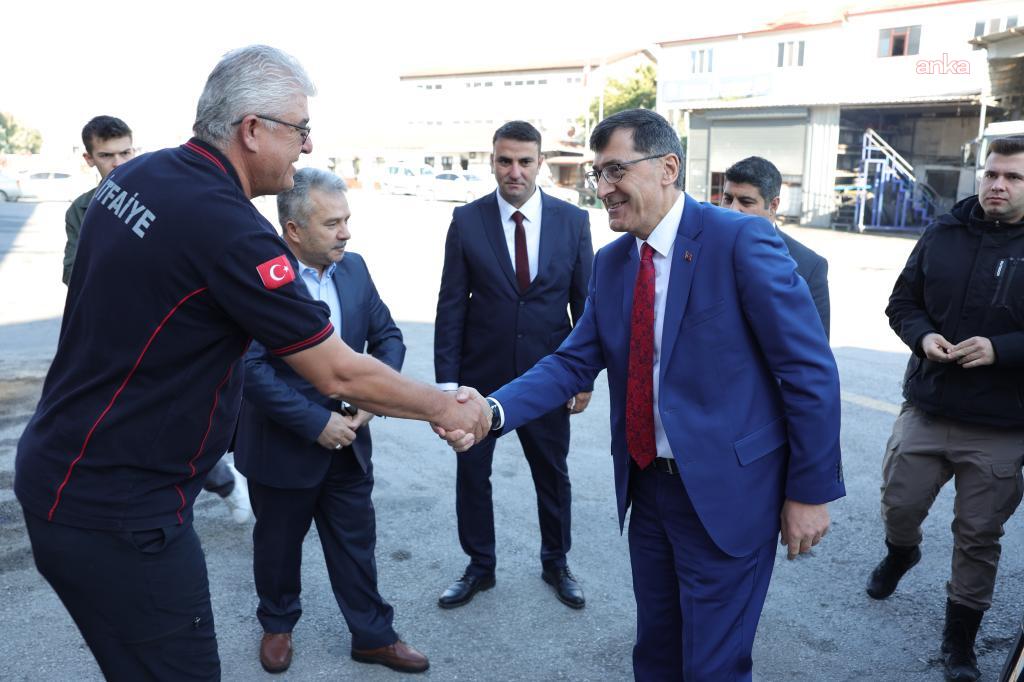 Kütahya Belediye Başkanı Kahveci, İtfaiye Müdürlüğü personeliyle buluştu