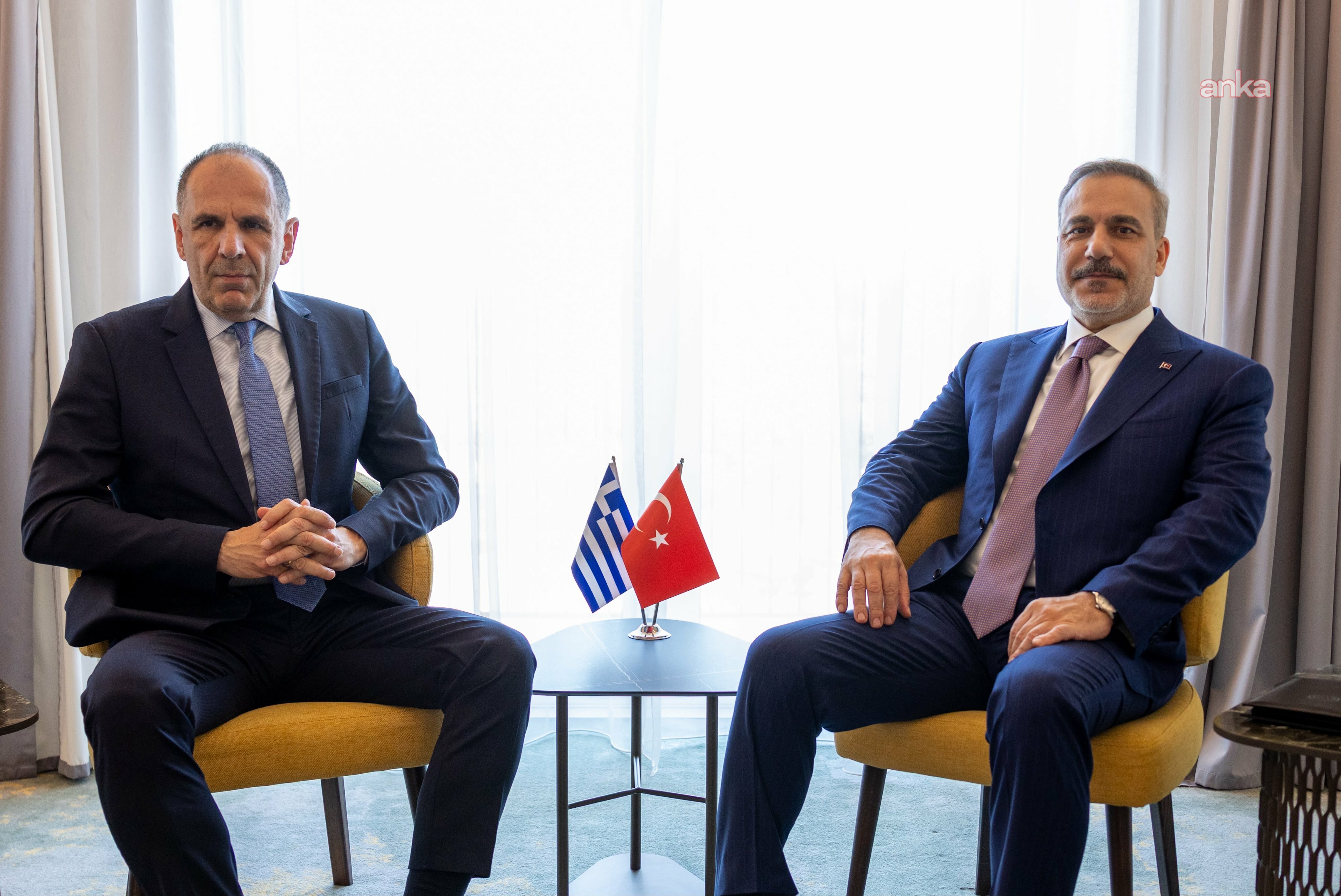 Bakan Fidan, Yunan mevkidaşı ile bir araya geldi