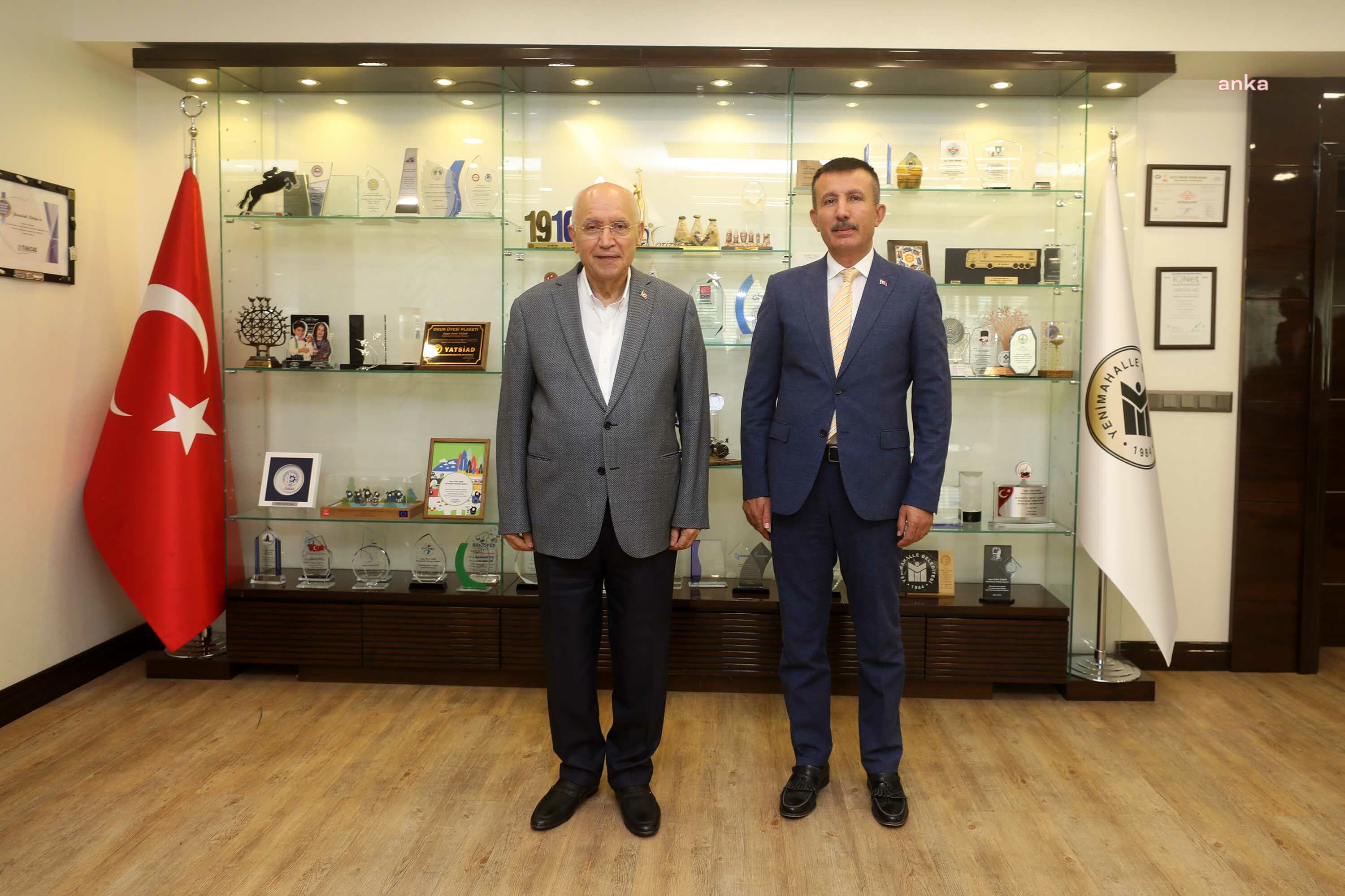 YENİMAHALLE BELEDİYE BAŞKANI YAŞAR, ALTINDAĞ BELEDİYE BAŞKANI BALCI’YI AĞIRLADI