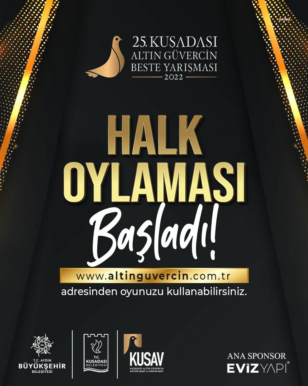 KUŞADASI’NDA DÜZENLENECEK ALTIN GÜVERCİN BESTE YARIŞMASI’NIN DİJİTAL HALK OYLAMASI BAŞLADI