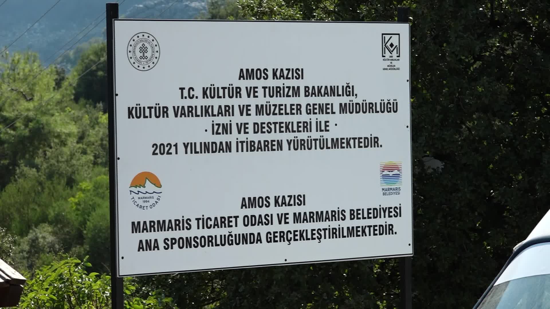 MARMARİS AMOS ANTİK KENTİ'NDE KAZI ÇALIŞMALARI DEVAM EDİYOR