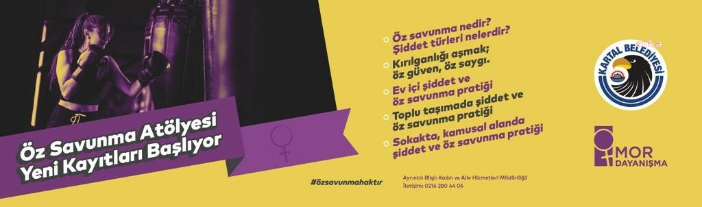 KARTAL’DA KADINLAR İÇİN ÖZ SAVUNMA ATÖLYESİ’NİN YENİ KAYITLARI BAŞLIYOR