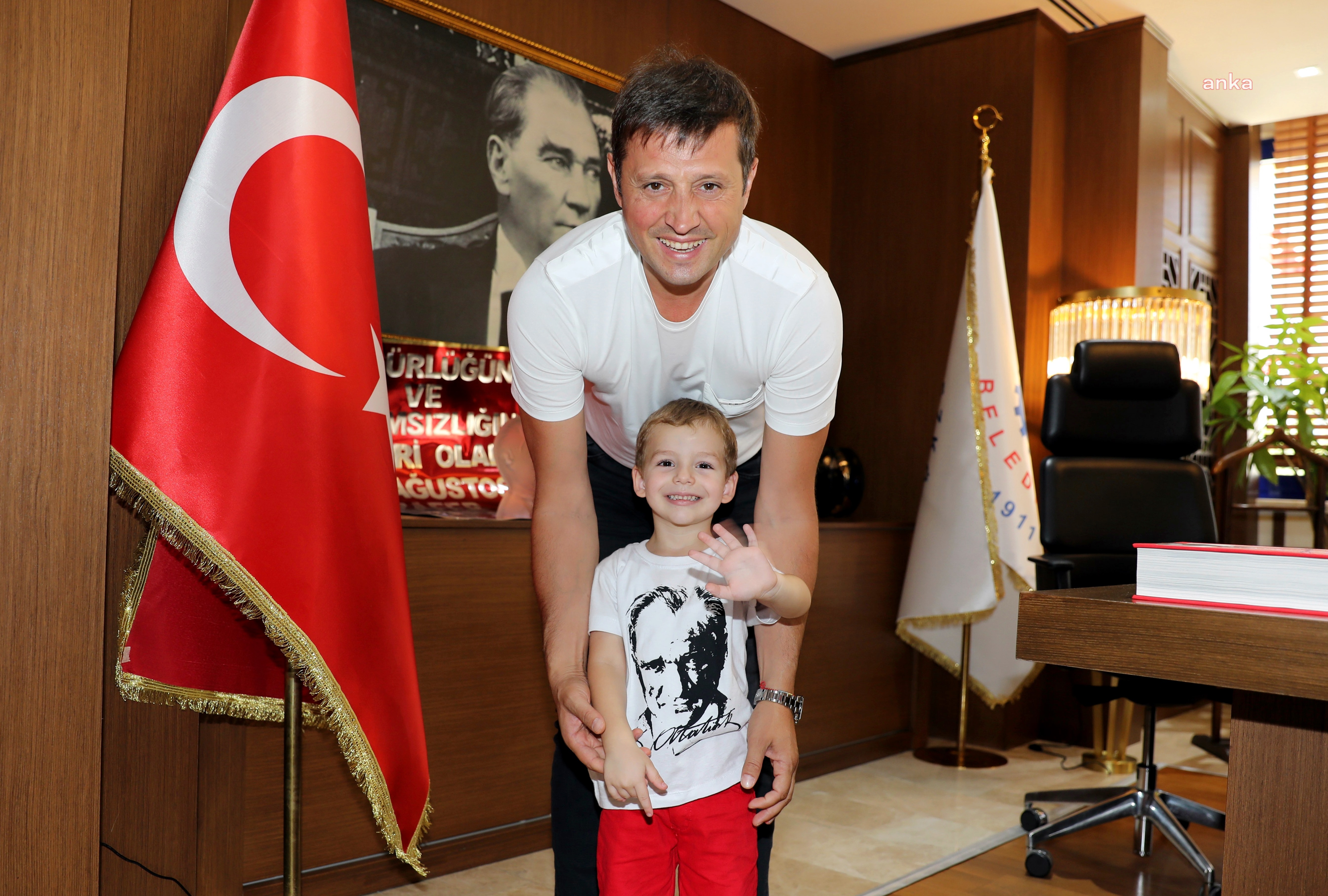 ANAOKULU ÖĞRENCİLERİNDEN ÇERKEZKÖY BELEDİYE BAŞKANI AKAY’A ZİYARET