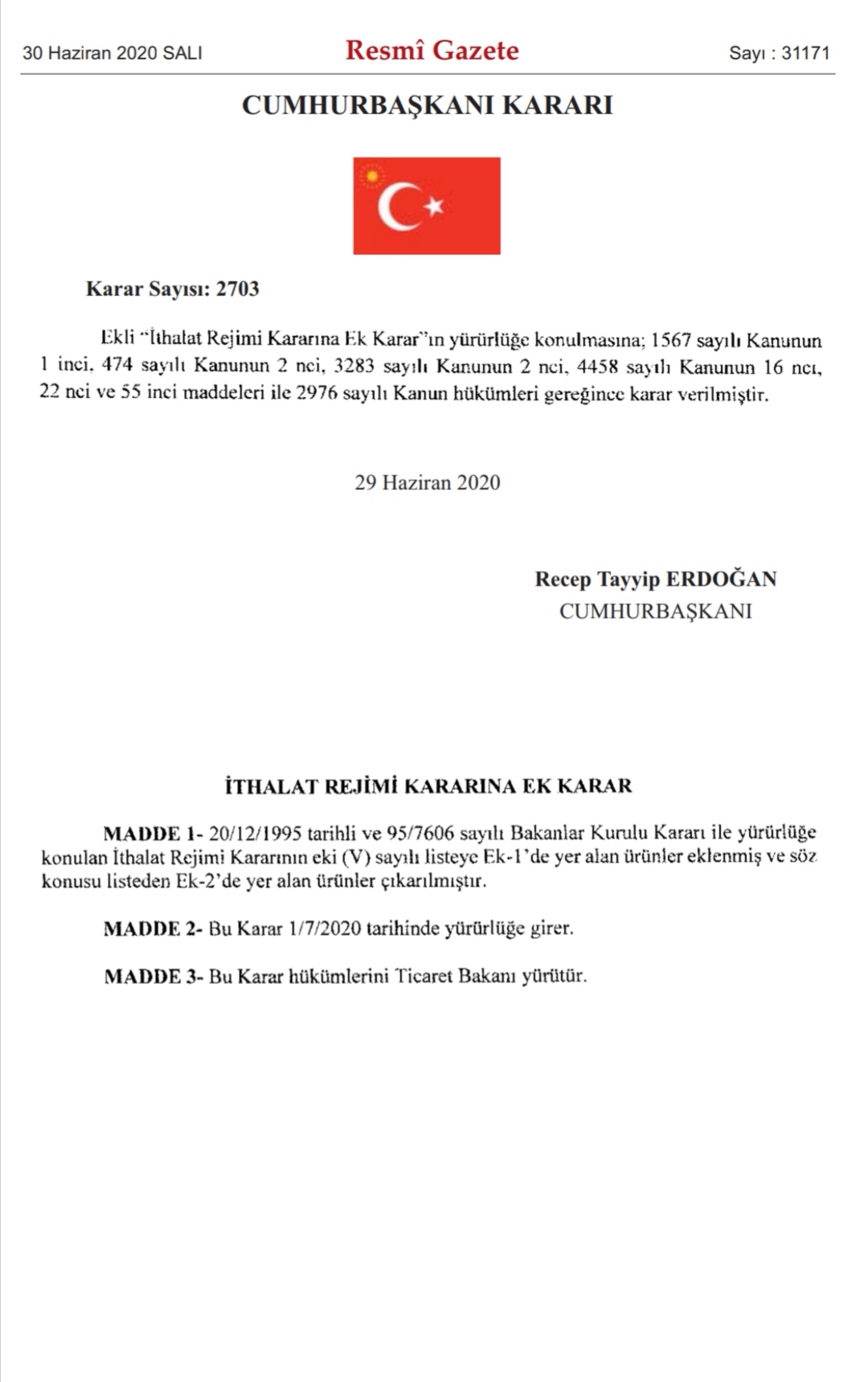 MASKELİK KUMAŞTA GÜMRÜK VERGİSİ DÜŞÜRÜLDÜ