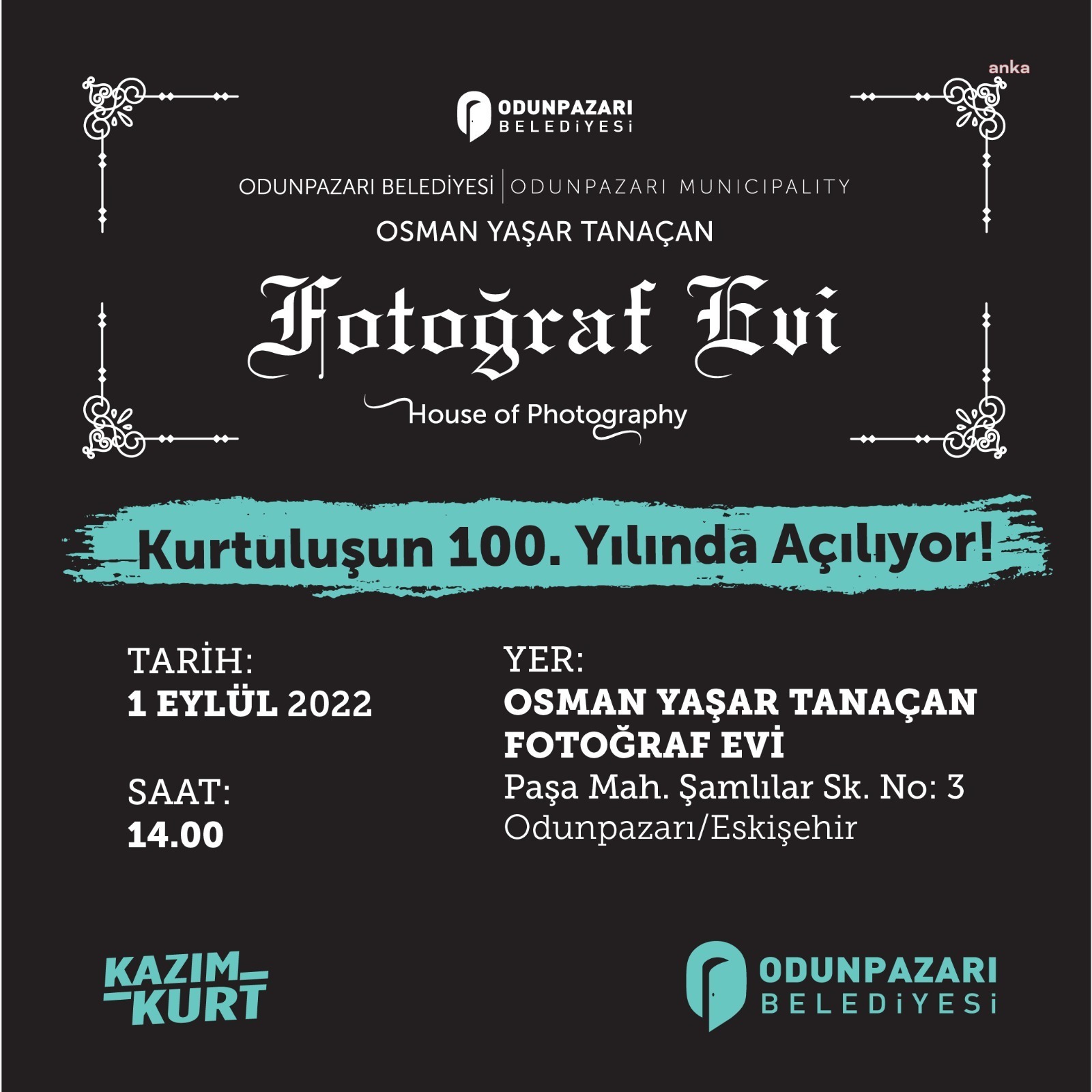 ODUNPAZARI BELEDİYESİ, TARİHİ BÖLGEYE OSMAN YAŞAR TANAÇAN FOTOĞRAF EVİ AÇIYOR