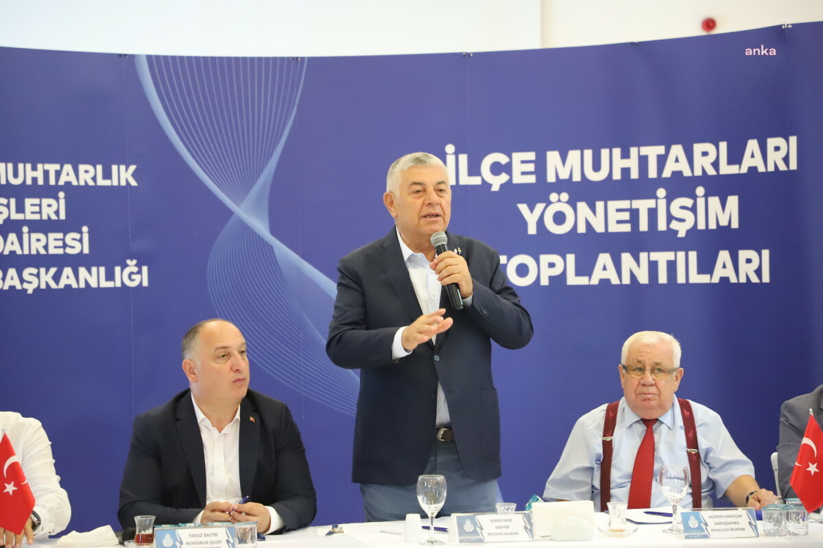 İSTANBUL BÜYÜKŞEHİR BELEDİYESİ EKİPLERİ, SARIYERLİ MUHTARLARLA BULUŞTU