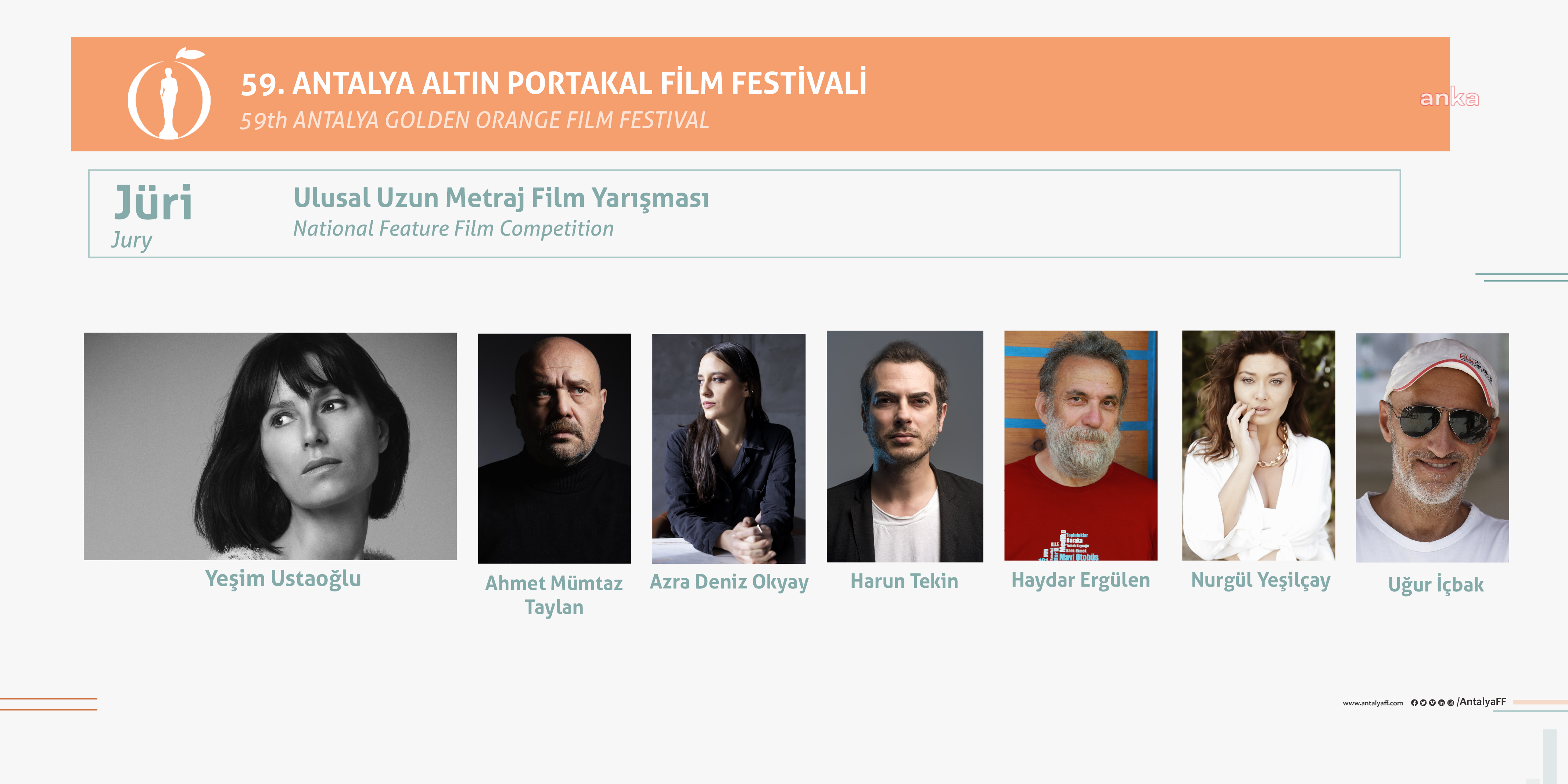 59. ANTALYA ALTIN PORTAKAL FİLM FESTİVALİ ULUSAL UZUN METRAJ YARIŞMA JÜRİSİ AÇIKLANDI