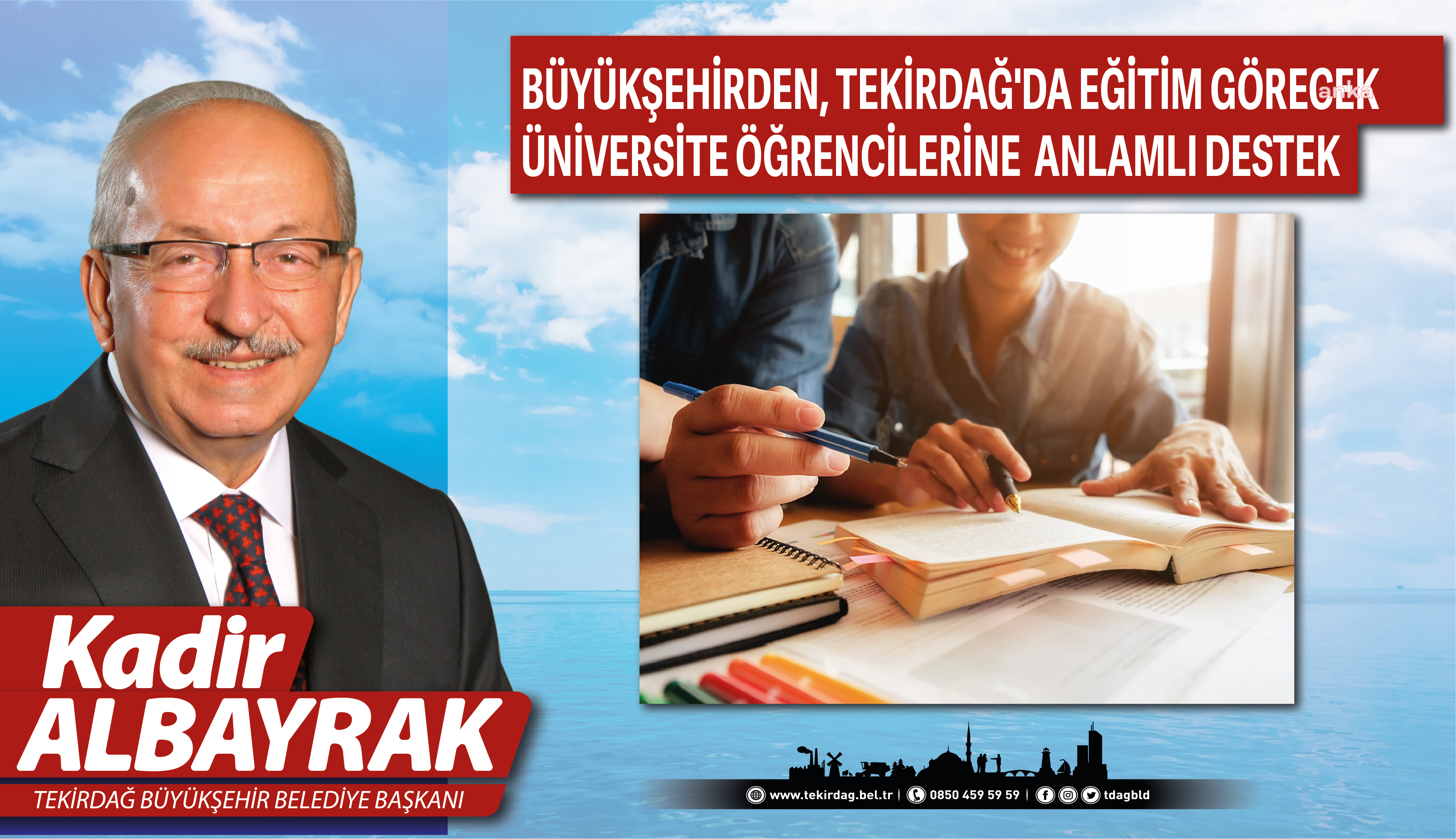 TEKİRDAĞ BÜYÜKŞEHİR'DEN ÜNİVERSİTE ÖĞRENCİLERİNE BARINMA DESTEĞİ