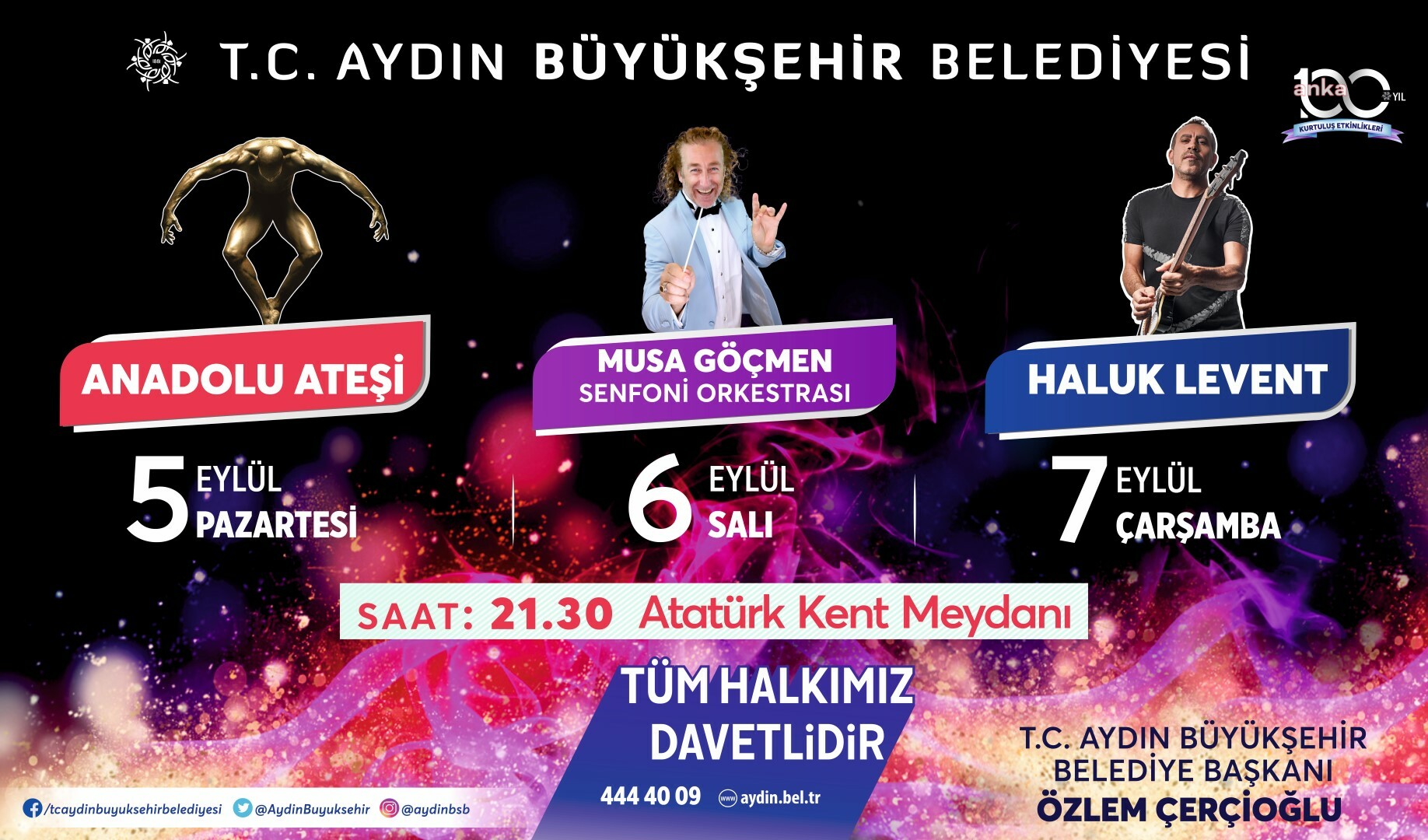 AYDIN BÜYÜKŞEHİR BELEDİYESİ, KURTULUŞUN 100. YILINI ETKİNLİKLERLE KUTLAYACAK
