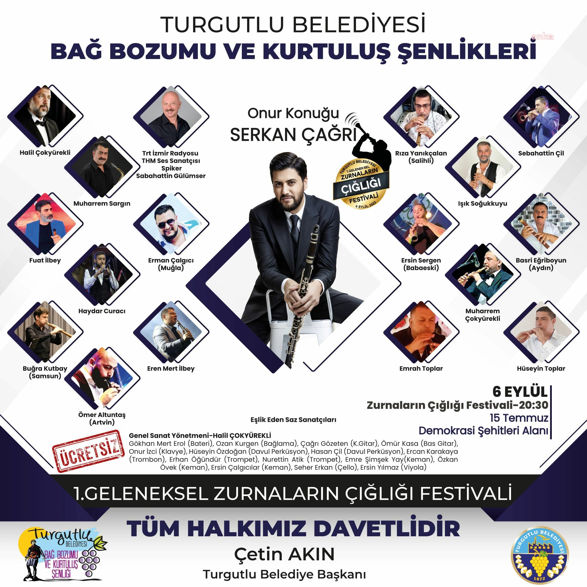 TURGUTLU’DAKİ ŞENLİKLER 'ZURNALARIN ÇIĞLIĞI FESTİVALİ' İLE DEVAM EDİYOR