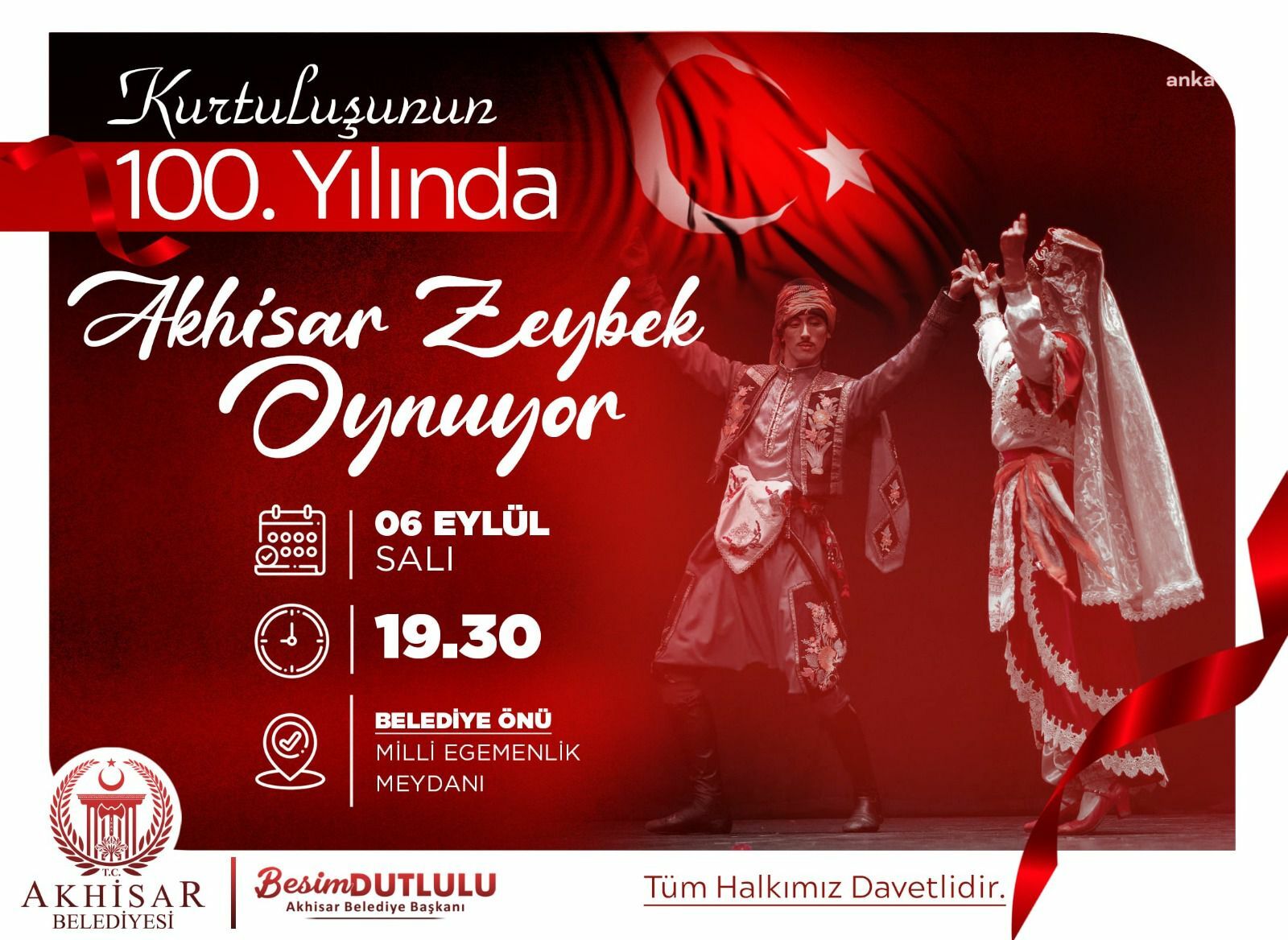 YÜZLERCE AKHİSARLI 100.YIL COŞKUSUNU ZEYBEK OYNAYARAK KUTLAYACAK