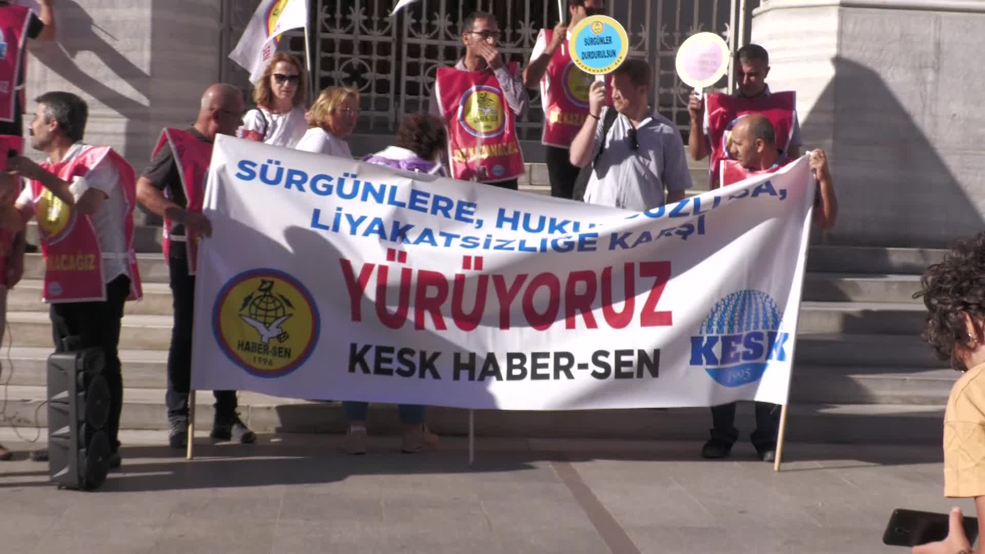 HABER-SEN, PTT'DEKİ SÜRGÜNLERE KARŞI İSTANBUL’DAN ANKARA’YA YÜRÜYÜŞ BAŞLATTI: “HUKUKA AYKIRI KARARLARDAN VAZGEÇİN”