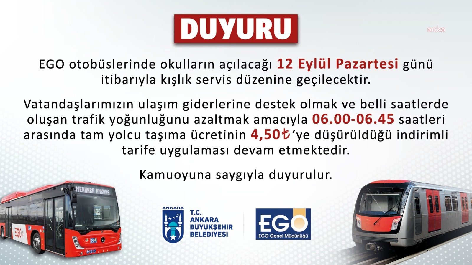 BAŞKENT'TE SABAH ULAŞIMINDA İNDİRİMLİ TARİFE DEVAM EDİYOR