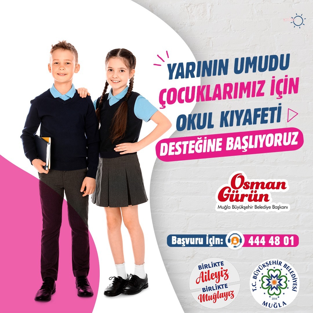 MUĞLA BÜYÜKŞEHİR'DEN ÖĞRENCİLERE EĞİTİM DESTEĞİ
