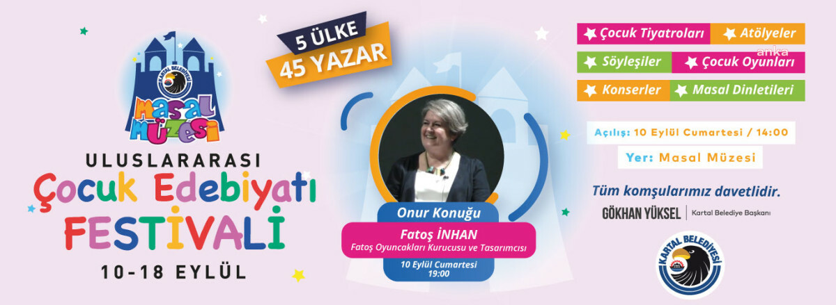 ULUSLARARASI ÇOCUK EDEBİYATI FESTİVALİ, KARTAL’DA BAŞLIYOR