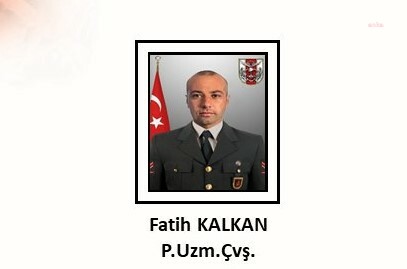 MSB: UZMAN ÇAVUŞ FATİH KALKAN PENÇE-KİLİT OPERASYONU BÖLGESİNDE ŞEHİT OLDU