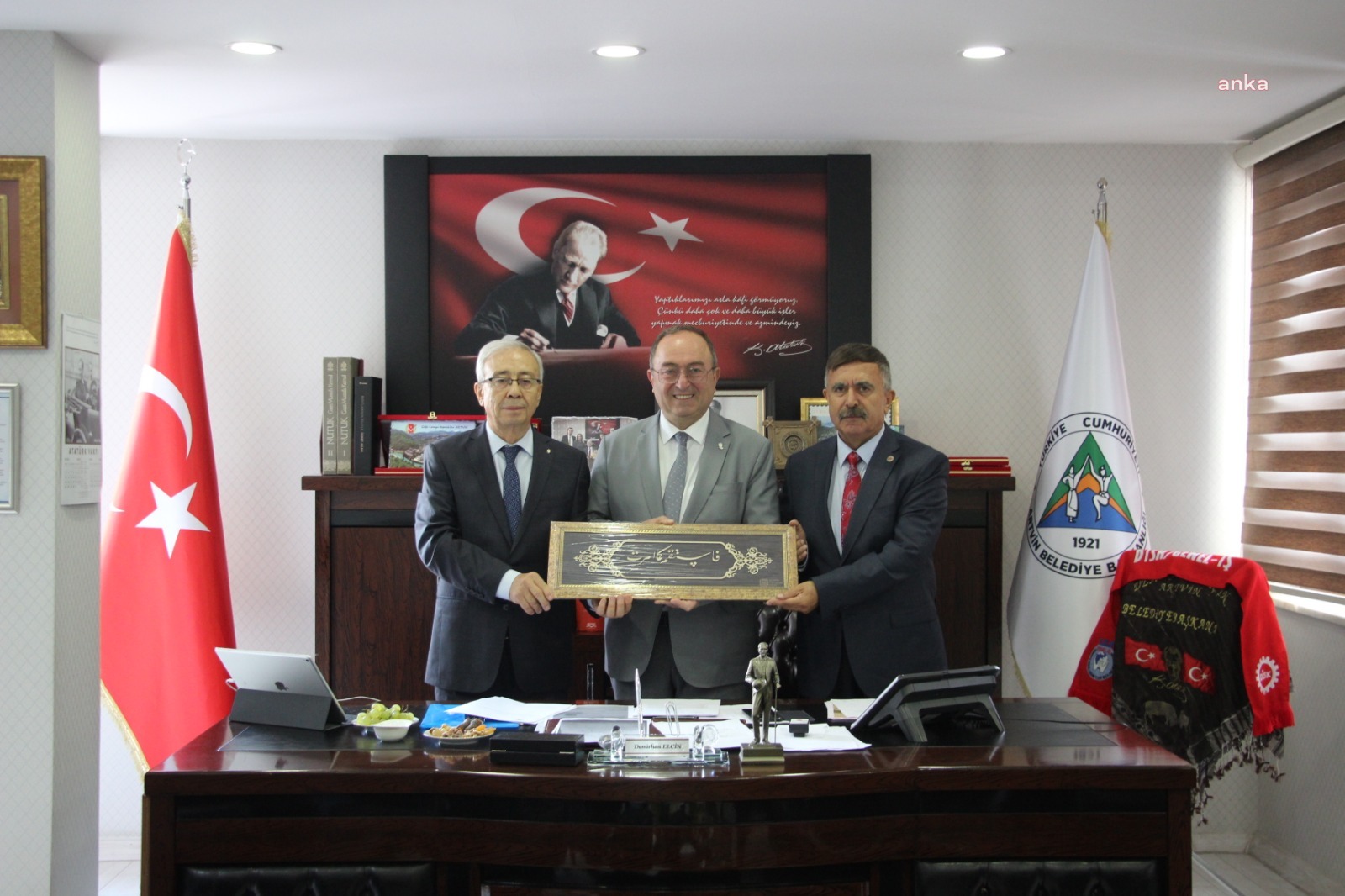 TBBB YÖNETİMİNDEN ARTVİN BELEDİYE BAŞKANI ELÇİN’E ZİYARET