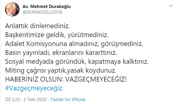 BARO BAŞKANLARINDAN VALİLİK YASAĞINA ORTAK TEPKİ: HABERİNİZ OLSUN, VAZGEÇMEYECEĞİZ