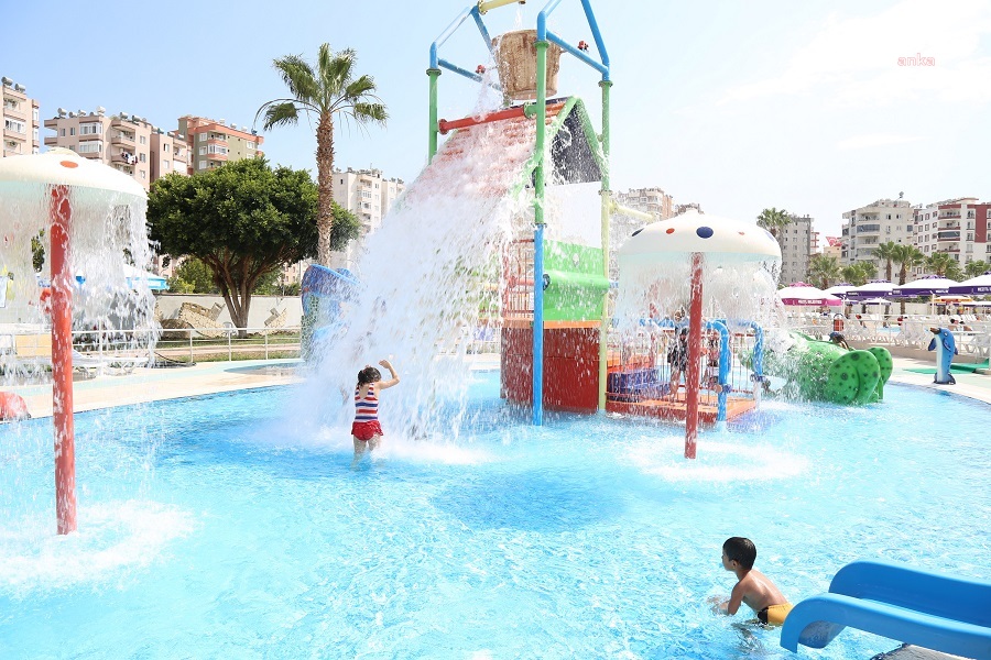 MEZİTLİ BELEDİYESİ AQUAPARK 36 BİN KİŞİYİ AĞIRLADI