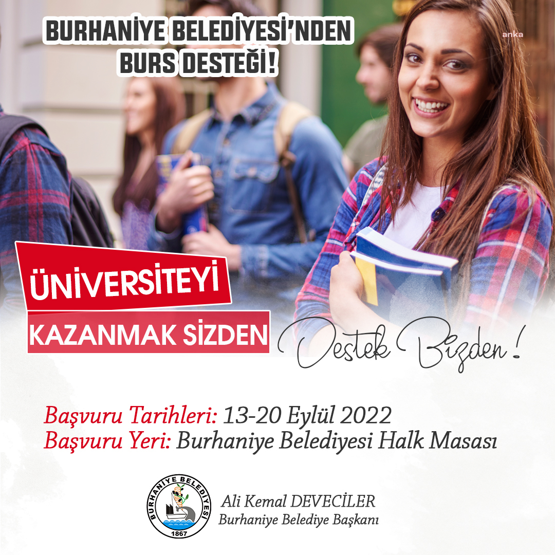 BURHANİYE’DE BURS BAŞVURULARI BAŞLADI