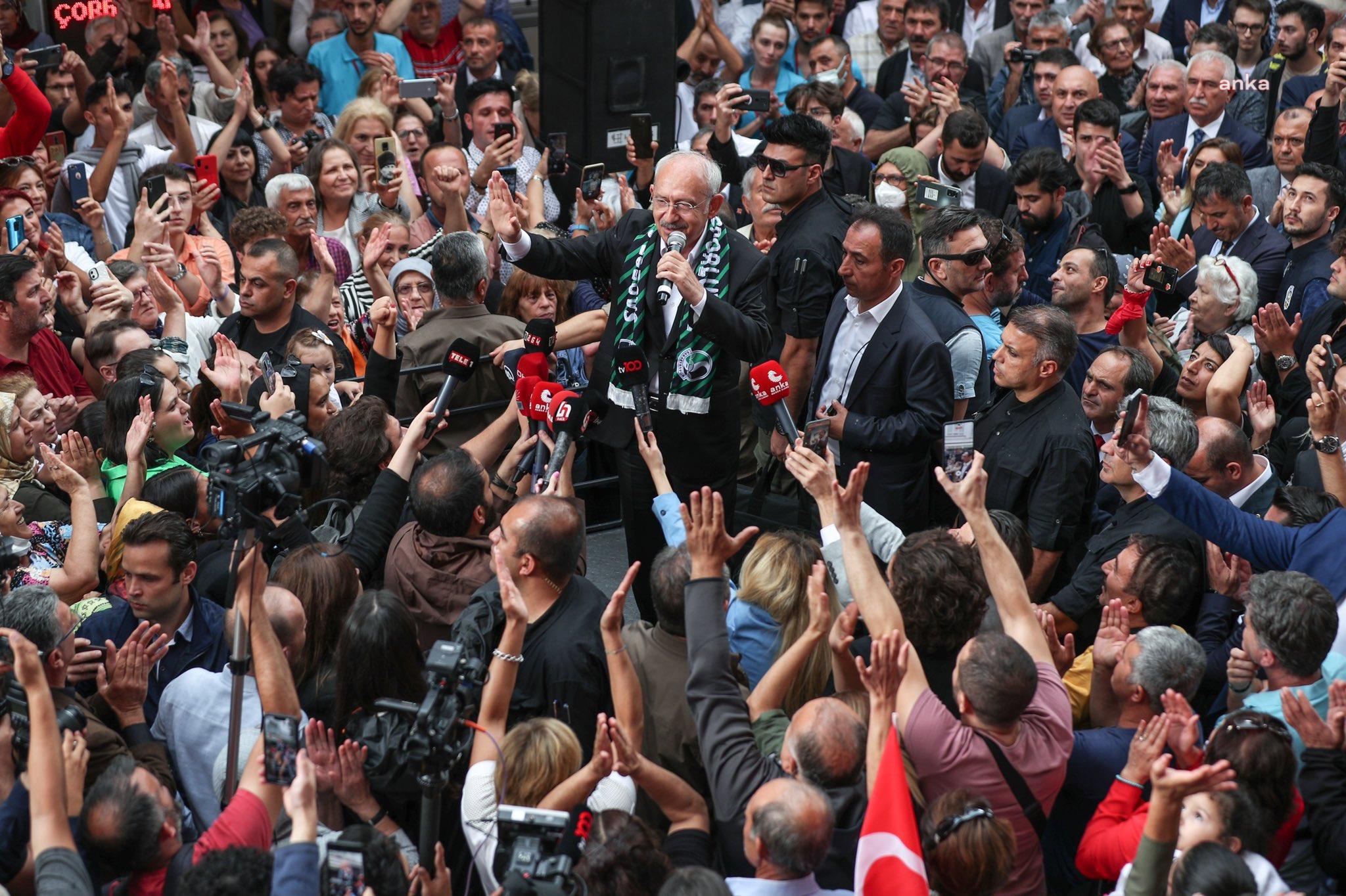 KILIÇDAROĞLU: “TEK LİMANIMDIR HALKIM. 5'Lİ ÇETELER, VARLIKÇILAR, ÇANTACILAR; BU ÜLKENİN İKİNCİ 100 YILINDA SİZ OLMAYACAKSINIZ. BİZ OLACAĞIZ BİZ”