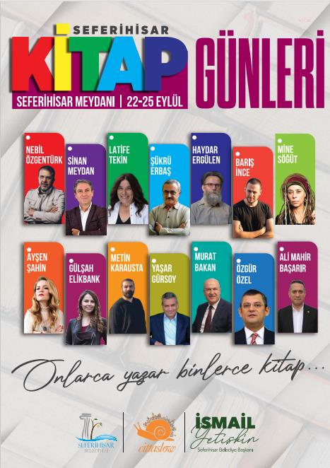 SEFERİHİSAR BELEDİYESİ'NİN 1. KİTAP GÜNLERİ 22 EYLÜL’DE BAŞLIYOR