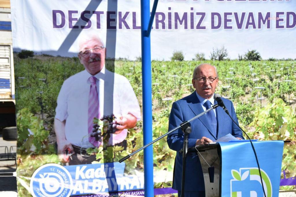 TEKİRDAĞ BÜYÜKŞEHİR'DEN ÜZÜM ÜRETİCİLERİNE DESTEK