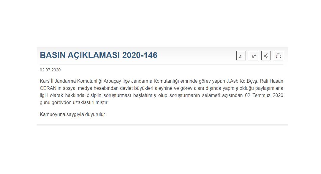 ATATÜRK’E HAKARET EDEN ASKER GÖREVDEN UZAKLAŞTIRILDI
