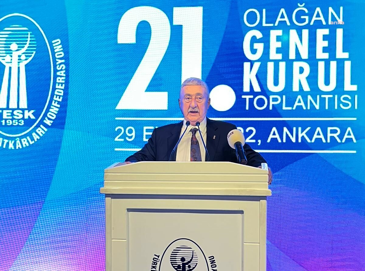 PALANDÖKEN, 4. KEZ TESK GENEL BAŞKANLIĞA SEÇİLDİ