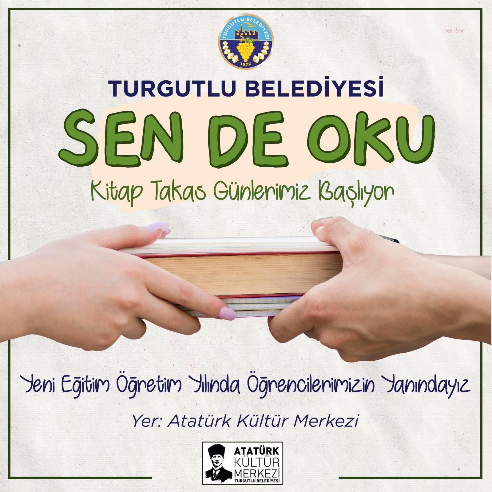 TURGUTLU BELEDİYESİ'NDEN ÖĞRENCİLERİ YENİ KİTAPLARLA BULUŞTURACAK PROJE: “SEN DE OKU”