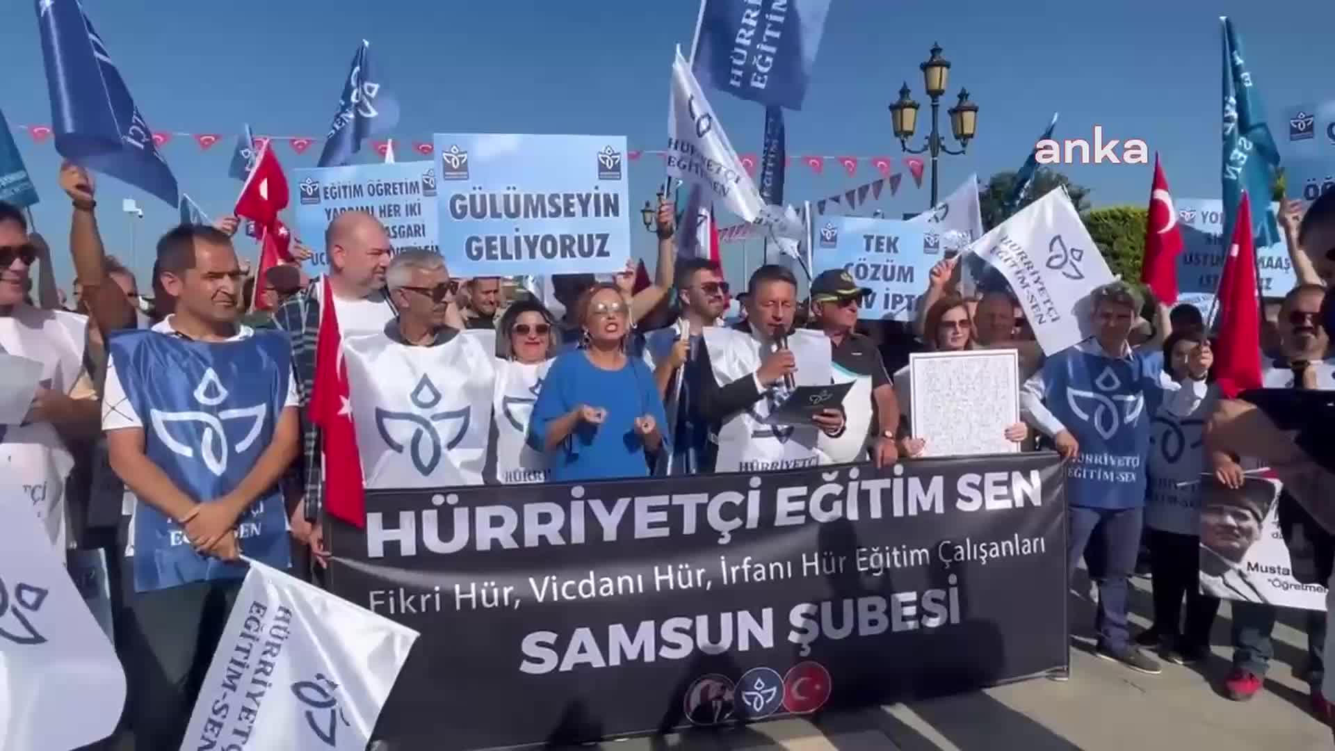 HÜRRİYETÇİ EĞİTİM-SEN SAMSUN ŞUBESİ: “MESLEKTAŞLARIMIZA BOŞ ÖĞRETMEN, ÇAPULCU ÖĞRETMEN VE MANİPÜLATÖR ÖĞRETMEN UNVANLARINI VERENLERİ DE UNUTMAYACAĞIZ”