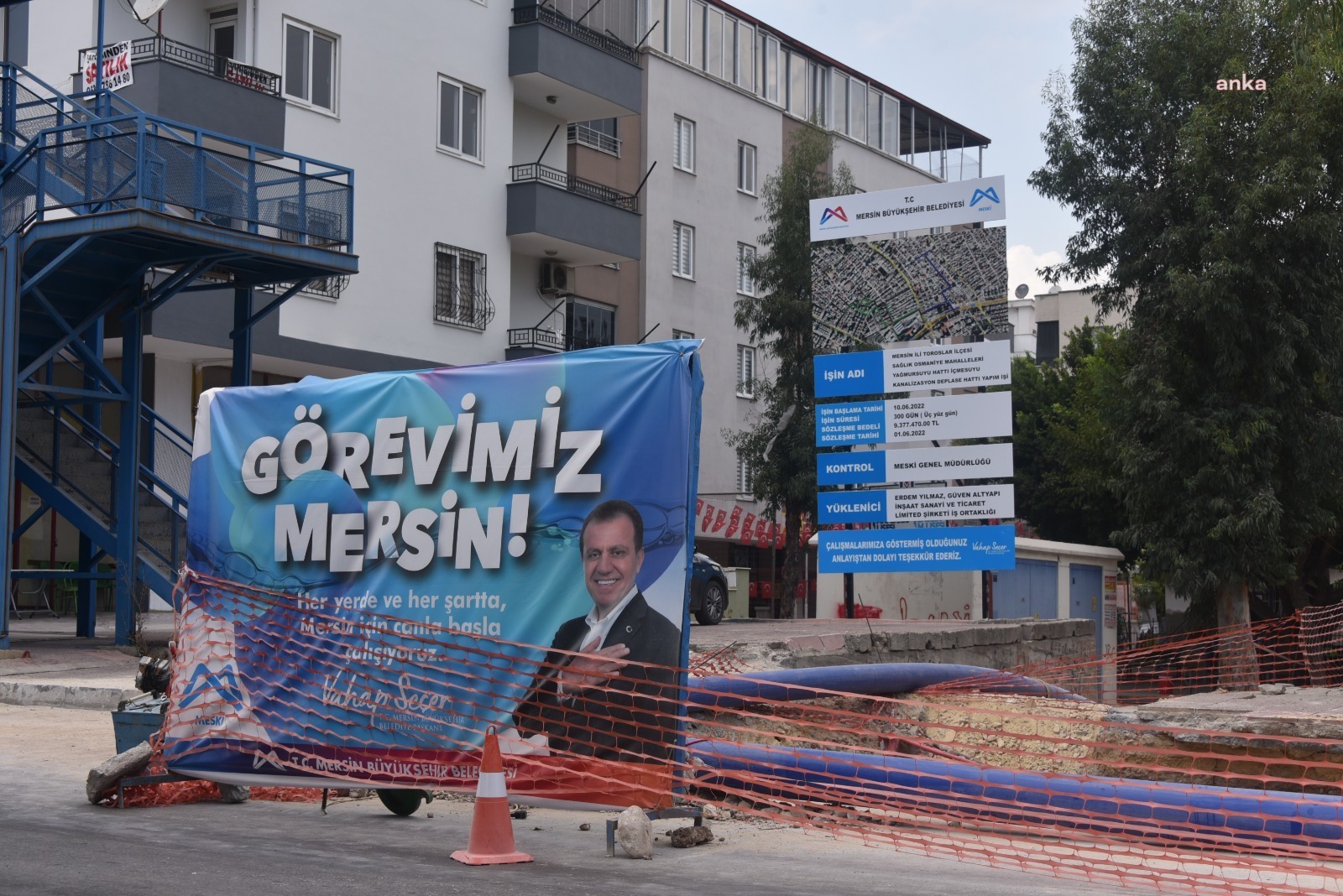 MERSİN BÜYÜKŞEHİR'DEN SAĞLIK VE OSMANİYE MAHALLELERİ’NDE ALTYAPI YENİLEME ÇALIŞMASI