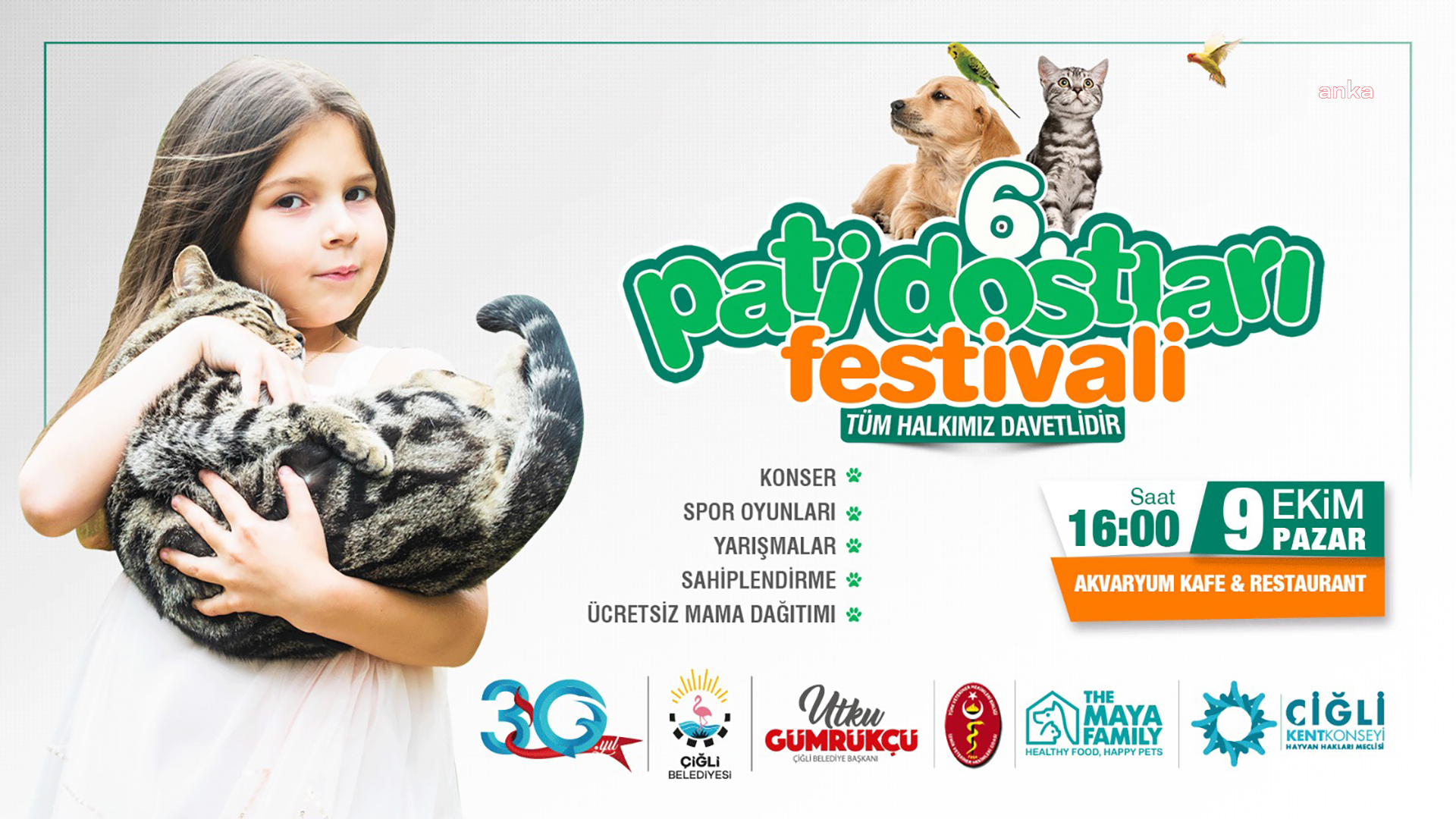 ÇİĞLİ BELEDİYESİ 6. PATİ DOSTLARI FESTİVALİ'NE HAZIR
