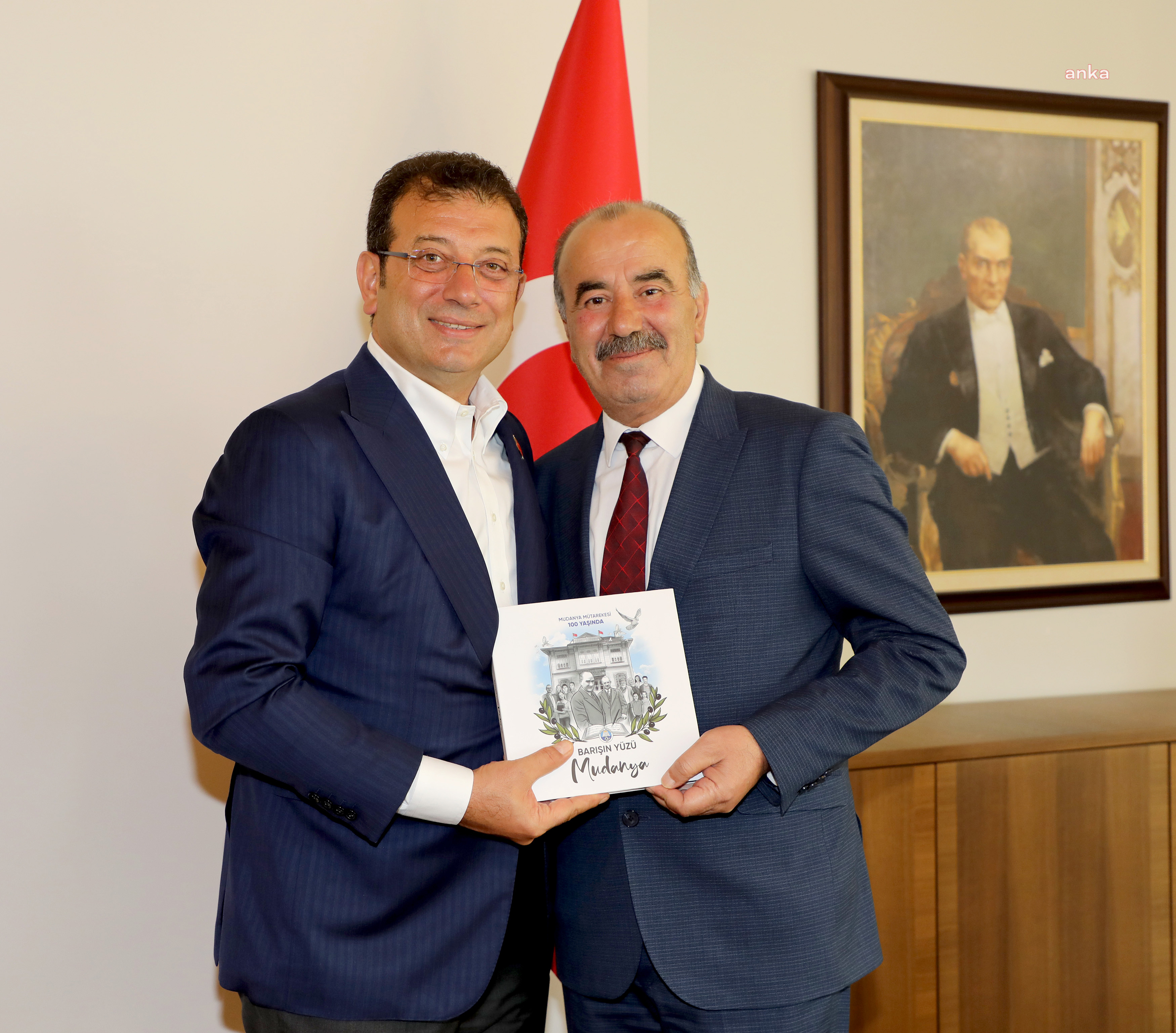 MUDANYA BELEDİYE BAŞKANI TÜRKYILMAZ’DAN EKREM İMAMOĞLU’NA MÜTAREKE ZİYARETİ