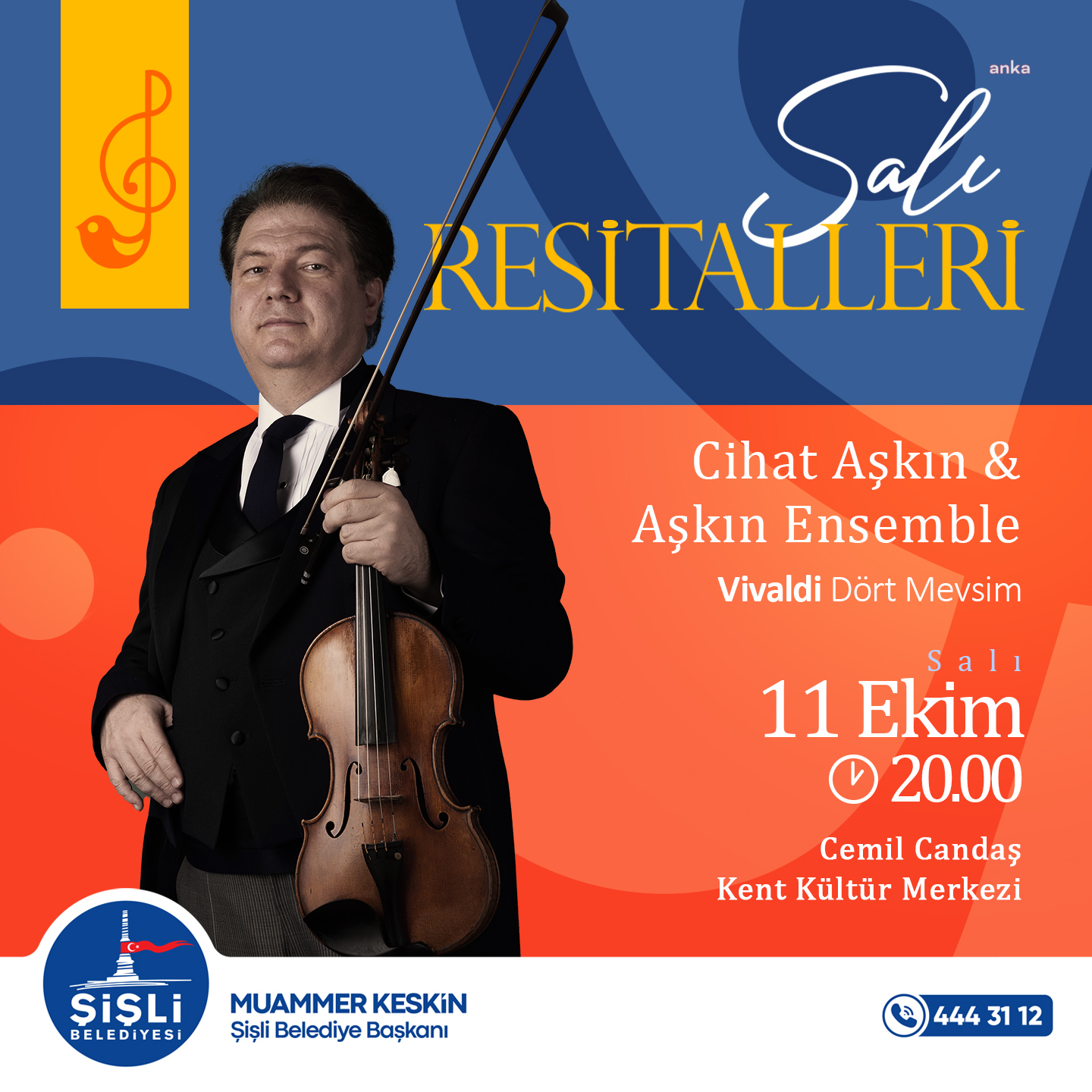 ŞİŞLİ'DE MÜZİKSEVERLER ‘SALI RESİTALLERİ’NDE BİR ARAYA GELECEK