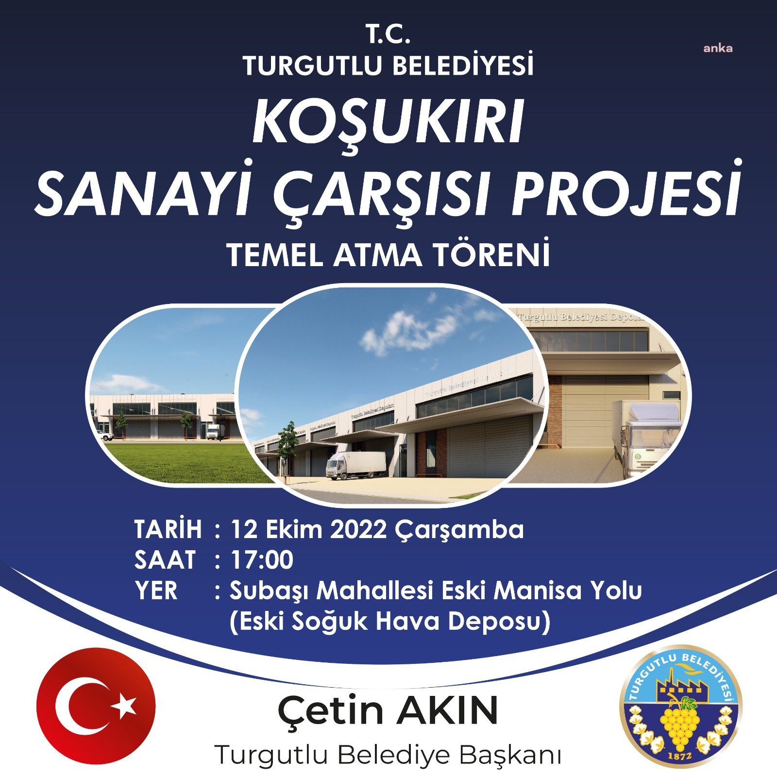TURGUTLU BELEDİYESİ'NİN EN BÜYÜK YATIRIMI SANAYİ ÇARŞISI PROJESİNİN TEMELİ ATILIYOR