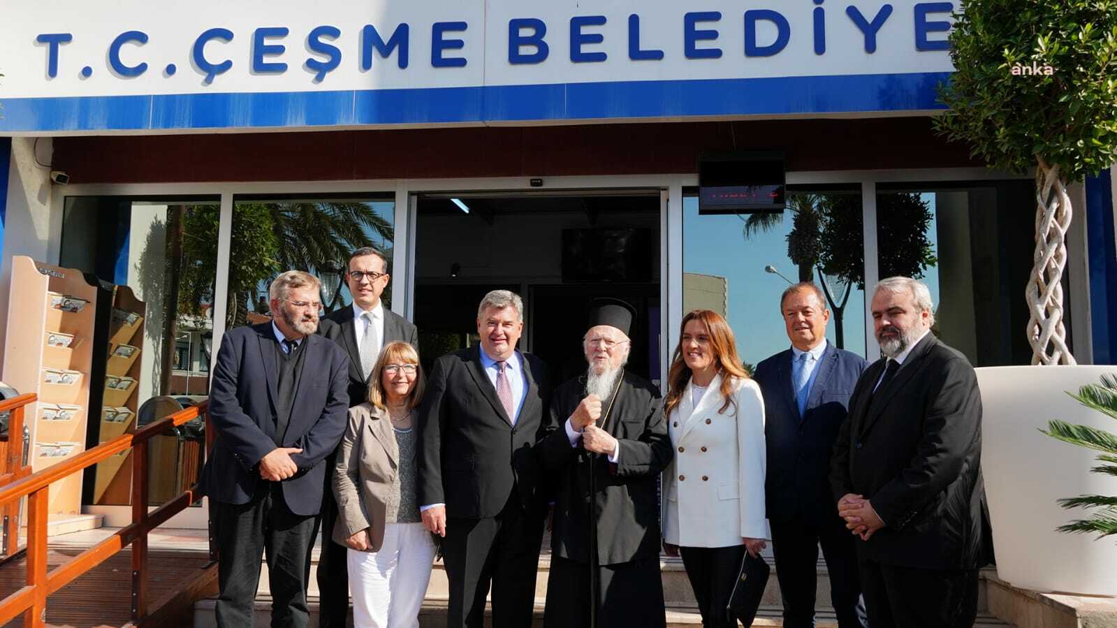 FENER RUM PATRİĞİ BARTHOLOMEOS, ÇEŞME BELEDİYESİ'Nİ ZİYARET ETTİ