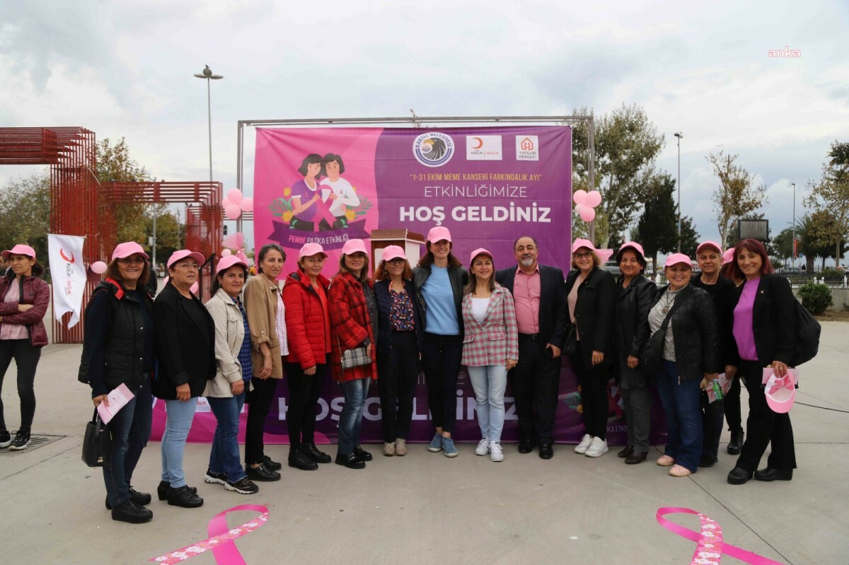 KARTAL BELEDİYESİ “MEME KANSERİ FARKINDALIK YÜRÜYÜŞÜ” DÜZENLEDİ