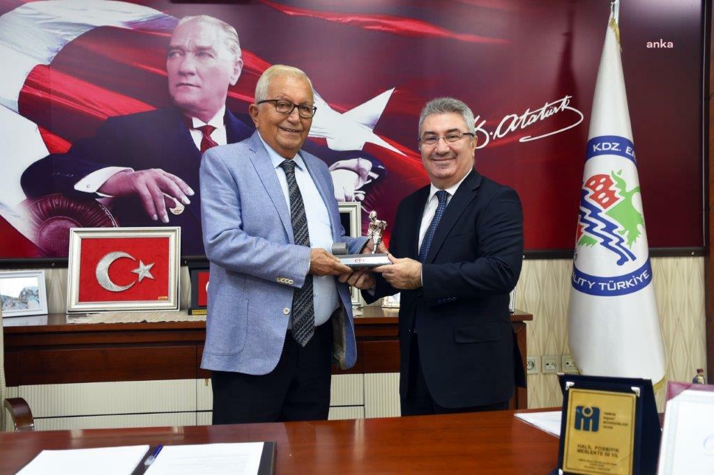 ERDEMİR GENEL MÜDÜRÜ PEKER, KDZ. EREĞLİ BELEDİYE BAŞKANI POSBIYIK’I ZİYARET ETTİ