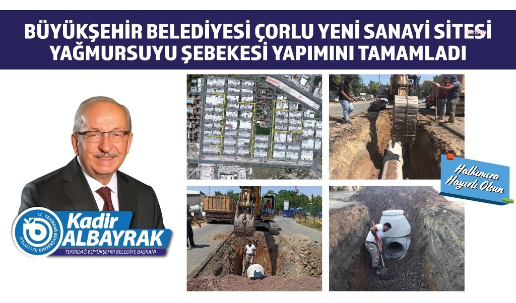 TEKİRDAĞ BÜYÜKŞEHİR BELEDİYESİ, ALTYAPI VE ÜSTYAPI ÇALIŞMALARINI SÜRDÜRÜYOR
