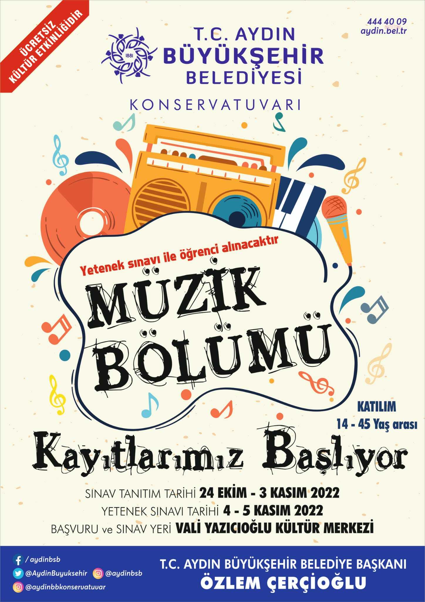AYDIN’DA YENİ YETENEKLER İÇİN KONSERVATUVAR ZAMANI