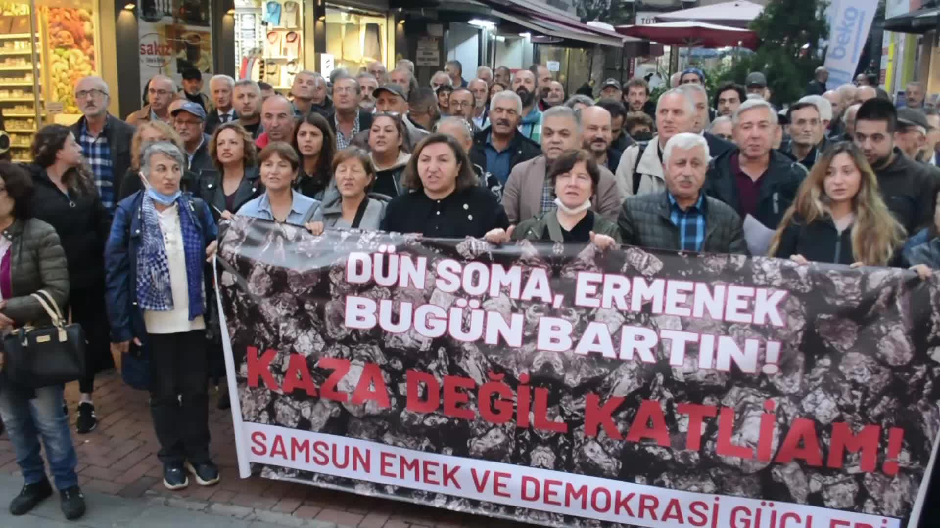 SAMSUN EMEK VE DEMOKRASİ GÜÇLERİ: "BUGÜN BARTIN'DA PATLAYAN GRİZU DEĞİL; SÜRDÜRÜLEN, HESABI SORULMAYAN SOMA ZİHNİYETİDİR"