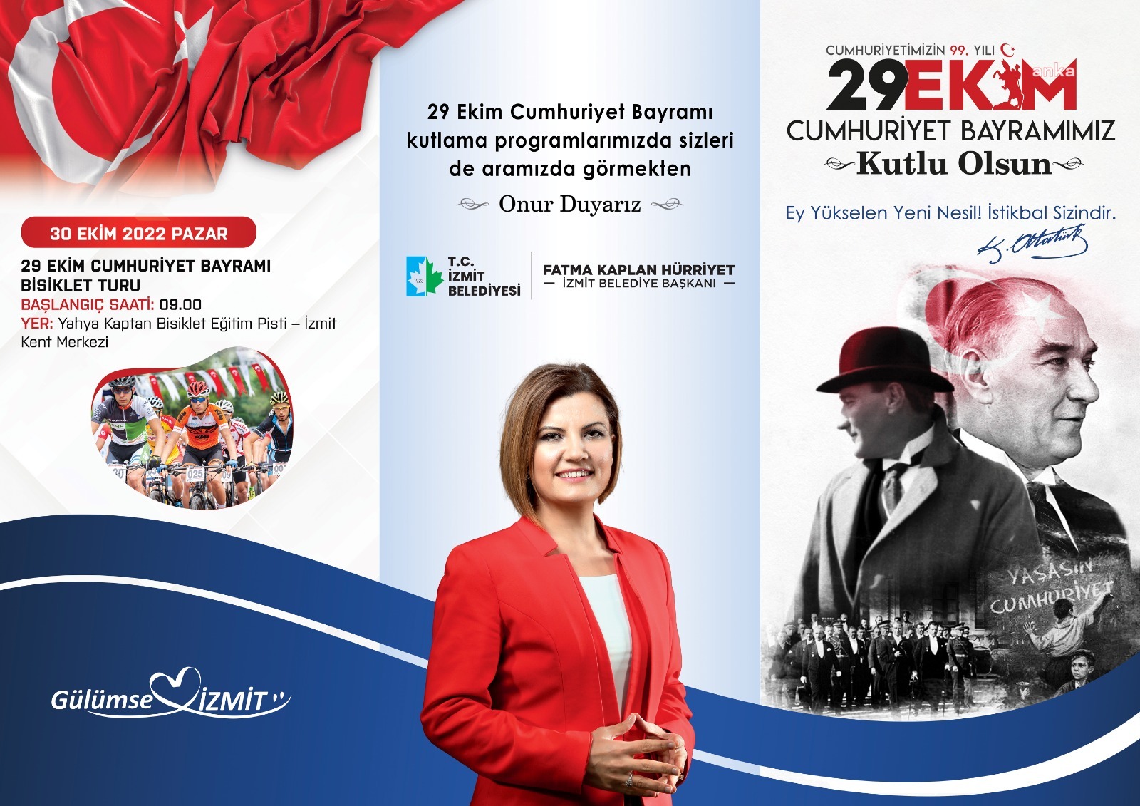 İZMİT’TE CUMHURİYET COŞKUSU ERKEN BAŞLAYACAK